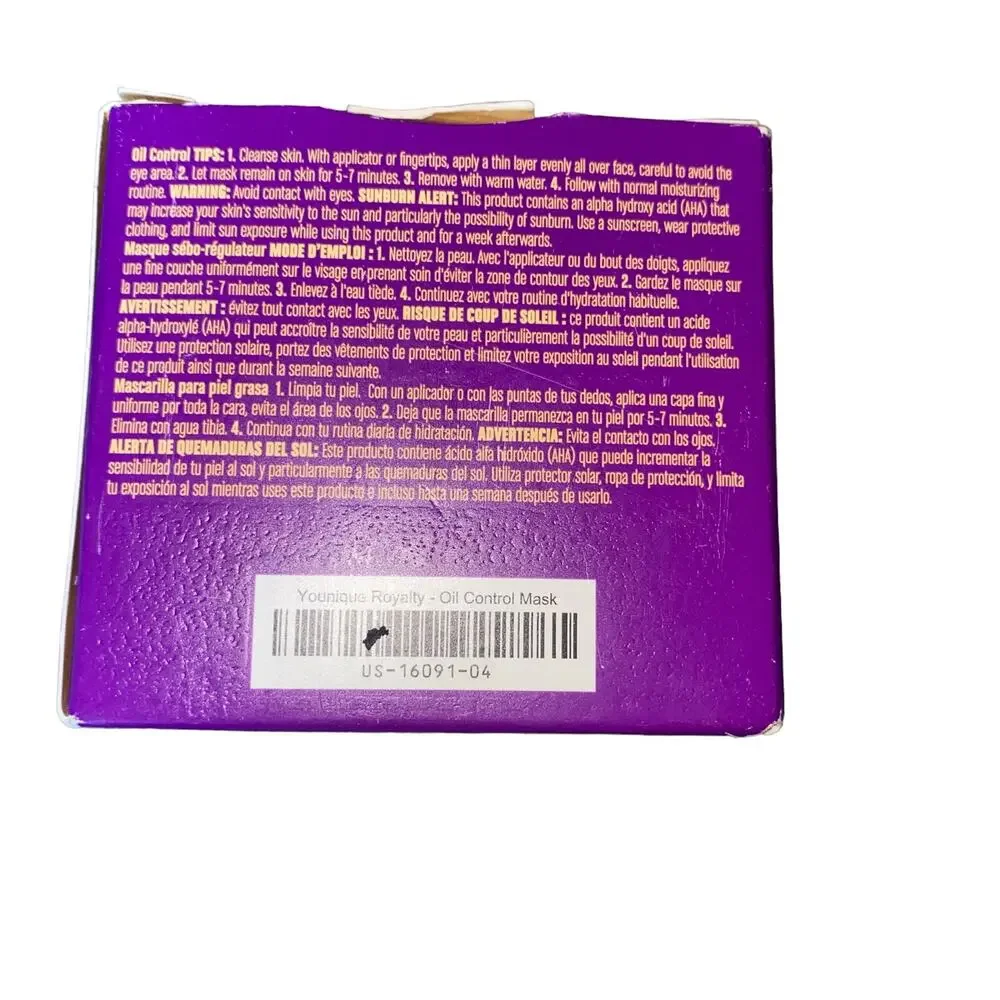 Younique Royalty Oil Control Mask 1.6 Oz. New open box